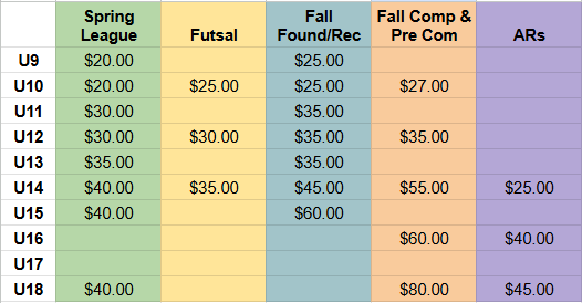 Referee fees